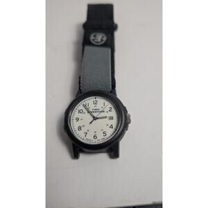 Timex Expedition Indiglo T49713 Men's Watch 100M WR Date Cream Dial Black